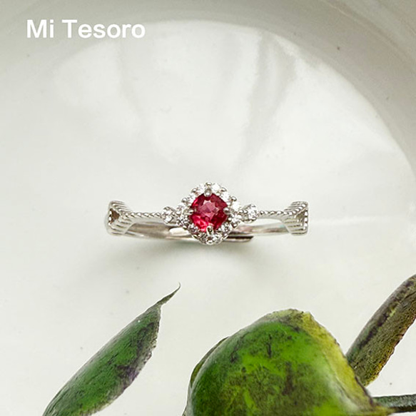 Mi Tesoro 天然石リング -ミャンマー希少品-ジェダイスピネルリング