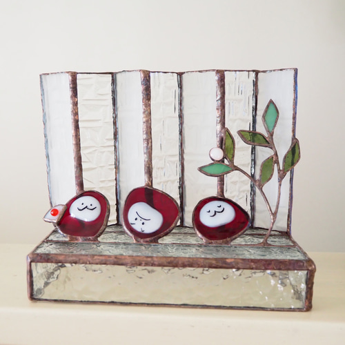 だるまさんのステンドグラスお正月飾り その他インテリア雑貨 Unit