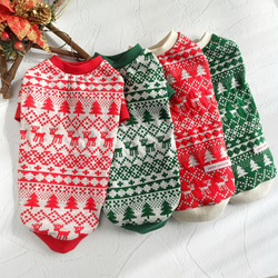 ノルディック柄 タンクトップ トレーナー クリスマス 犬服 ペット服