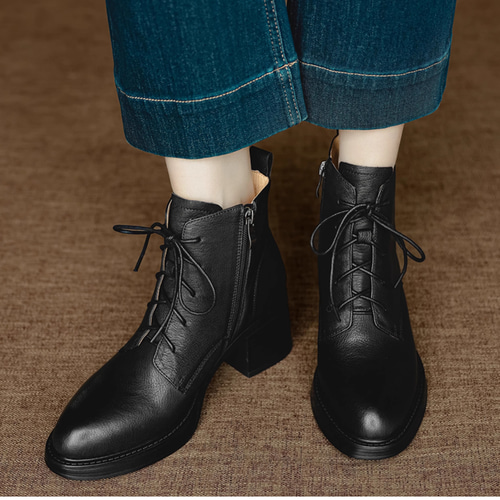 ショートブーツ 太ヒール レディース ブーツ ラウンドトゥ ベルト付き シューズ 美脚 歩きやすい 黒 秋冬 靴 履きやすい 通勤 おしゃれ ショートブーツ レディース プラットフォーム 軽い 太ヒール ラウンド