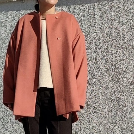 DRIES VAN NOTEN 23aw ウール ハーフコート Dries Van Noten ドリス ウール ダッフルコート ハーフコート 黒