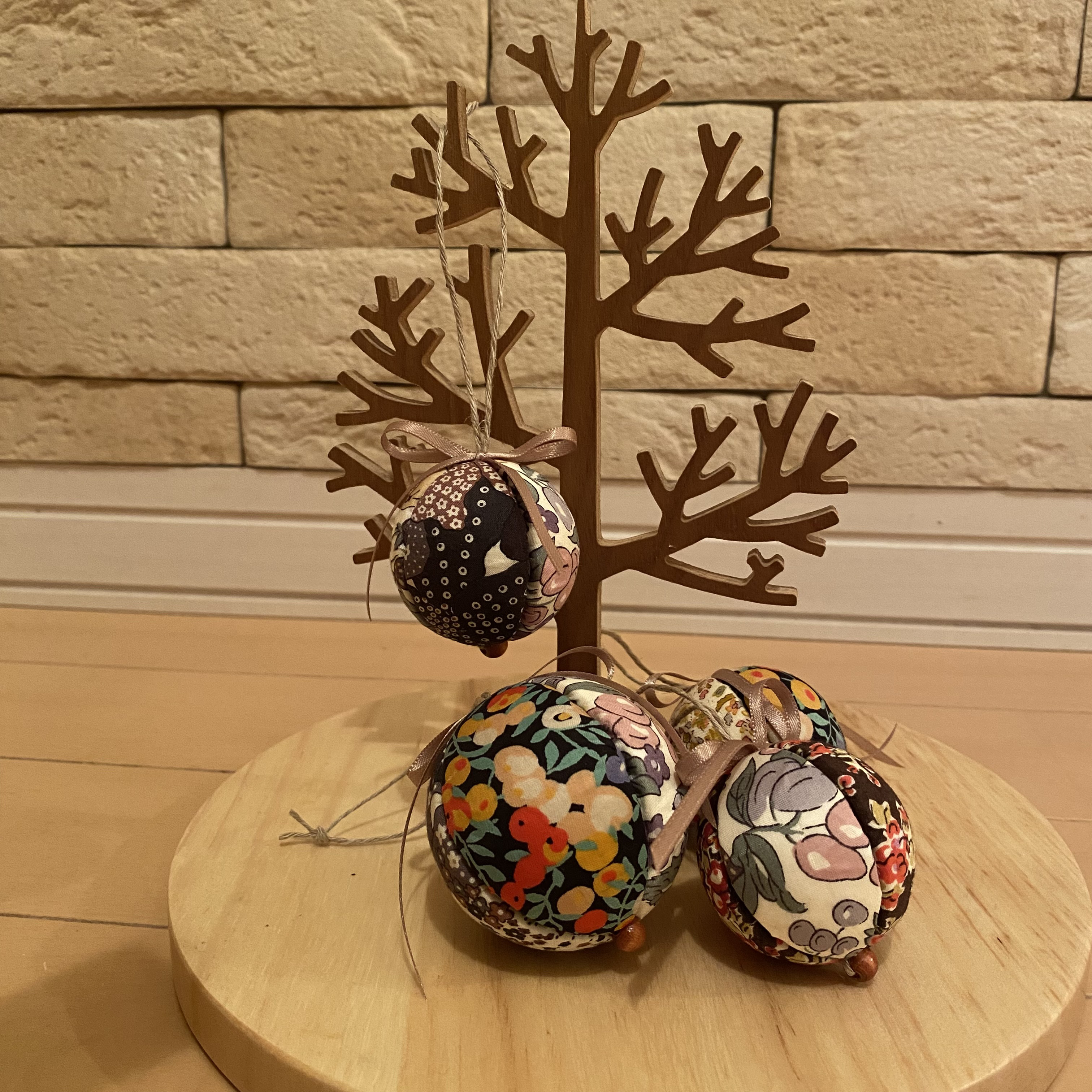 アスティエセレクト　クリスマス オーナメント バッグ　茶色
