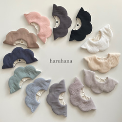 シルエットが可愛いうさ耳スタイ スタイ・よだれかけ manami 通販