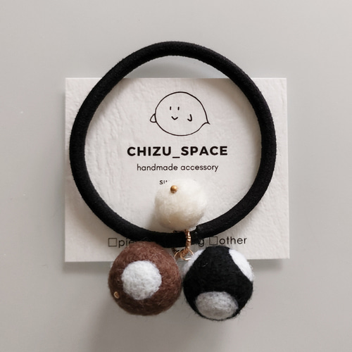 No.83》カラフルな羊毛フェルトのヘアゴム ヘアゴム chizu 通販
