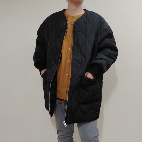 冬物最終セール】軽くて暖かい リバーシブル中綿キルティングコート