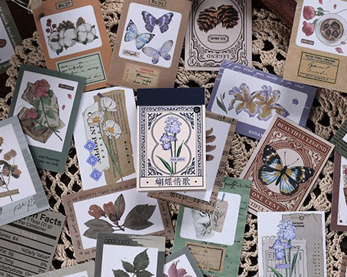 訳あり☆ コラージュ素材 シールブック flower collection