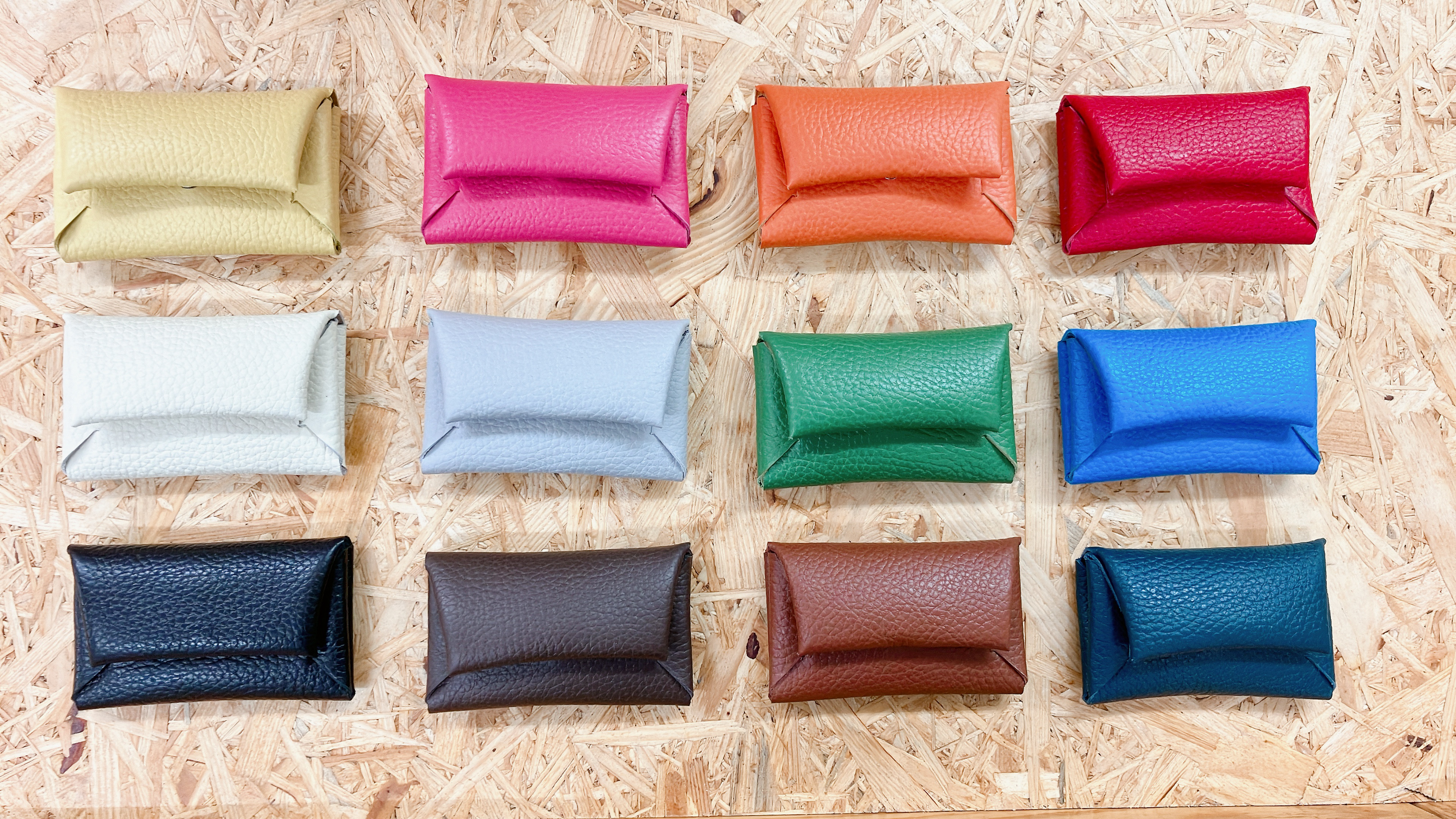 組み立て式名刺入れ、縫わない名刺入れ