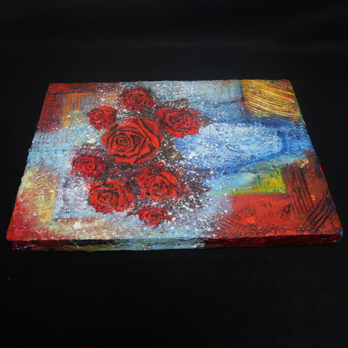 油絵 油彩 油彩画 絵 絵画【薔薇】 絵画 HR 通販 18511449