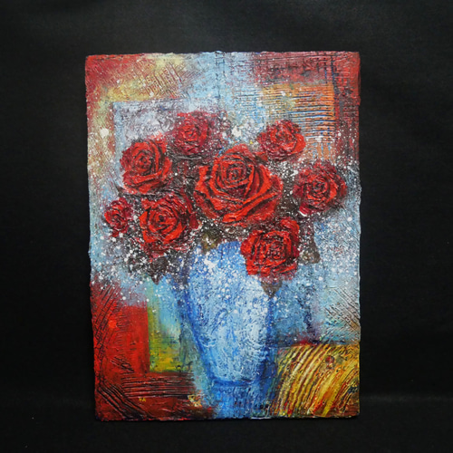 油絵 油彩 油彩画 絵 絵画【薔薇】 絵画 HR 通販 18511449