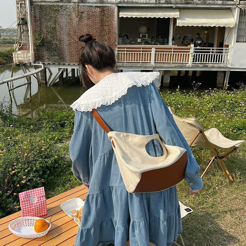 大きいサイズ レディース 襟付き デニム ワンピース 春夏 秋