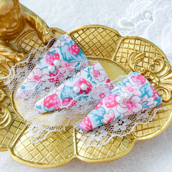 パッチンピン親子セット❁リバティ　アシュテッド　ハンドメイド リバティ パッチンピン アシュテッド新色 ぱっちんピン親子セット