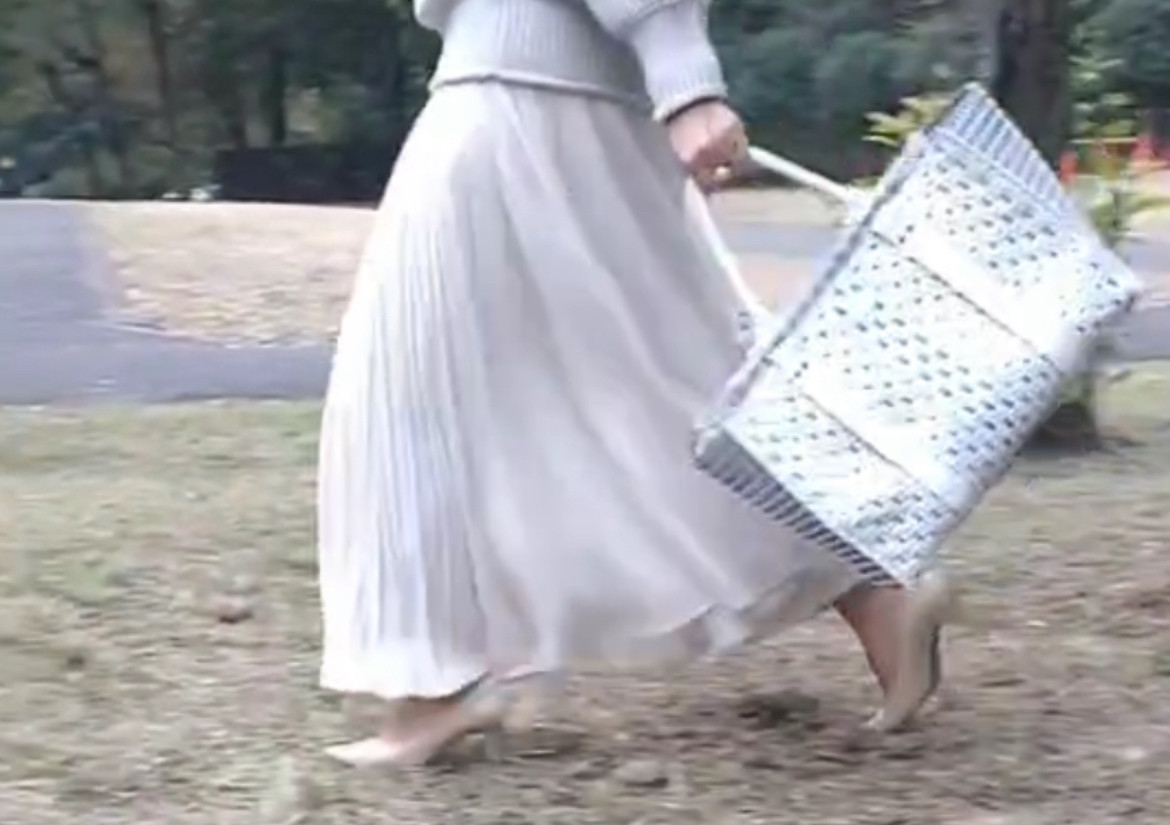 どこへでも一緒に連れてって♪ 大容量　バカンスケリー　ホワイト系　ジュエリーバッグ®︎  マザーズバッグ