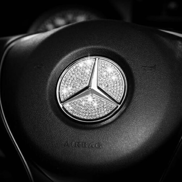 メルセデスベンツ ステアリング トリムカバー AMG ハンドル エンブレム ロゴ メルセデスベンツ ステアリング トリムカバー AMG ハンドル