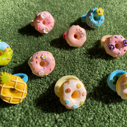 10・ハンドメイド☆ヘアゴム　スイーツ柄 10・ハンドメイド☆ヘアゴム スイーツ柄