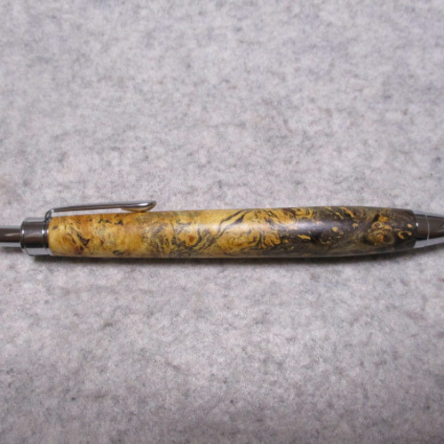 本花梨瘤 トリコロール キヌカオイル仕上げ 木軸シャープペンシル(0.5