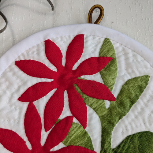 ハワイアンキルト クリスマス 鍋つかみ 鍋敷き ティーポットマット