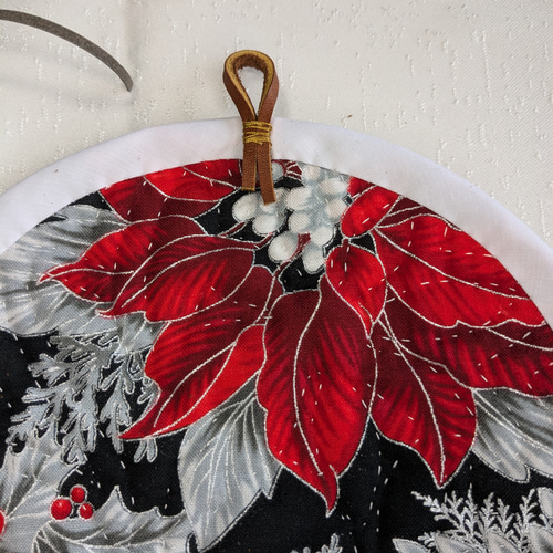 ハワイアンキルト クリスマス 鍋つかみ 鍋敷き ティーポットマット