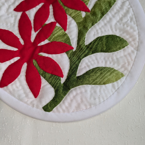 ハワイアンキルト クリスマス 鍋つかみ 鍋敷き ティーポットマット