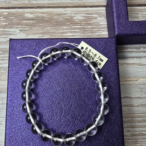 8㎜ 超入手困難 カイラス産水晶ブレスレット チベット直輸入 高品質