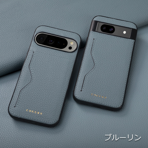 Google Pixel 8 Pro カード収納付き 本革バックカバーケース 8色