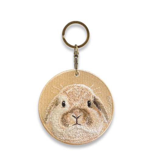 キーホルダー 犬 刺繍 柴犬 しばいぬ 日本犬 プレゼント 両面
