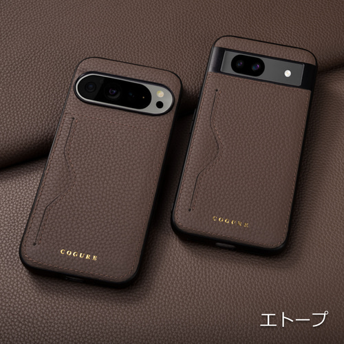 Google Pixel 8 本体カバー・ケース付き Google Pixel 8a カード収納付き 本革バックカバーケース 8色 ＜copc1