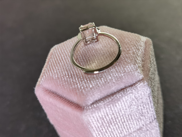 人気再出品５Aトルマリン エメラルドカッティング　パワー天然ストーン リング 9枚目の画像