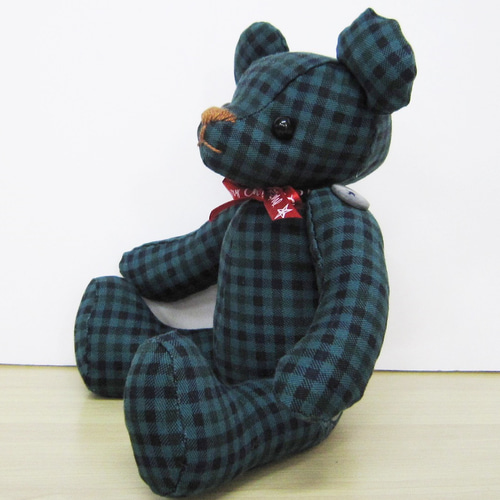 IMGA チェック柄ぬいぐるみ 約20cm 2c25d42acedf1870f28f0fc697083d