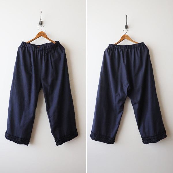 ラスト５　最終ＳＡＬＥ　９０ｃｍ　シルキーコットン100％　小花フリル裾　ペグ　ペチ　パンツ　インナー紺G70 5,390円