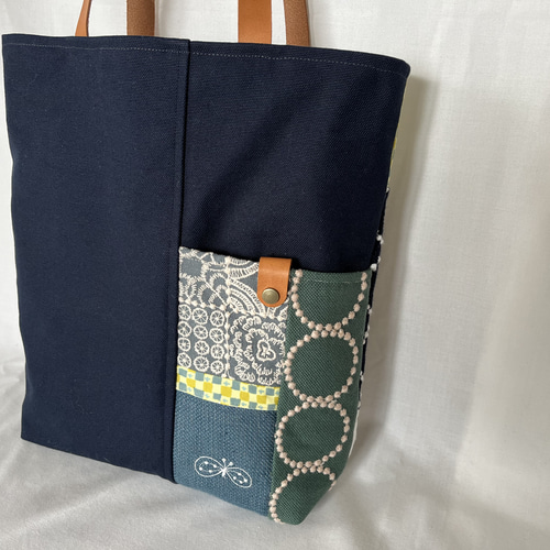 A4サイズ ミナペルホネン パッチワークバック トートバッグ