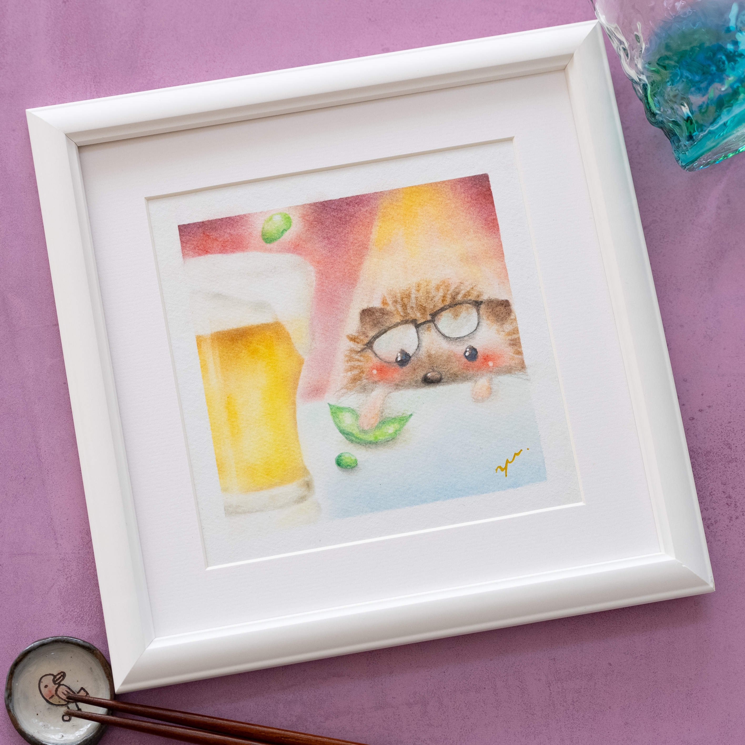 ハリネズミ　油彩画　原画 61VMhaeHQcL._UF350,350_QL80_.jpg