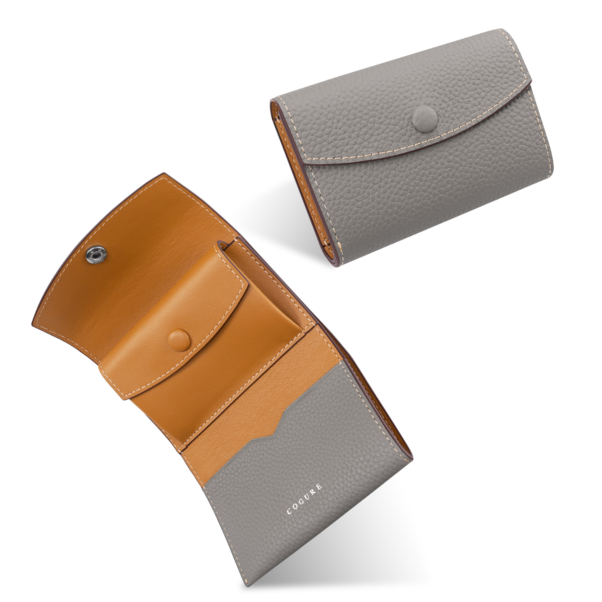 三つ折り財布 ミニウォレット 8色 COP3111