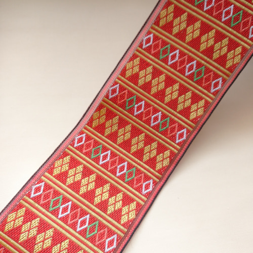 畳のヘリ 手芸用「 畳ヘリ」絢爛 No.200 畳へり 1m(日本製）畳縁 畳のへり 10