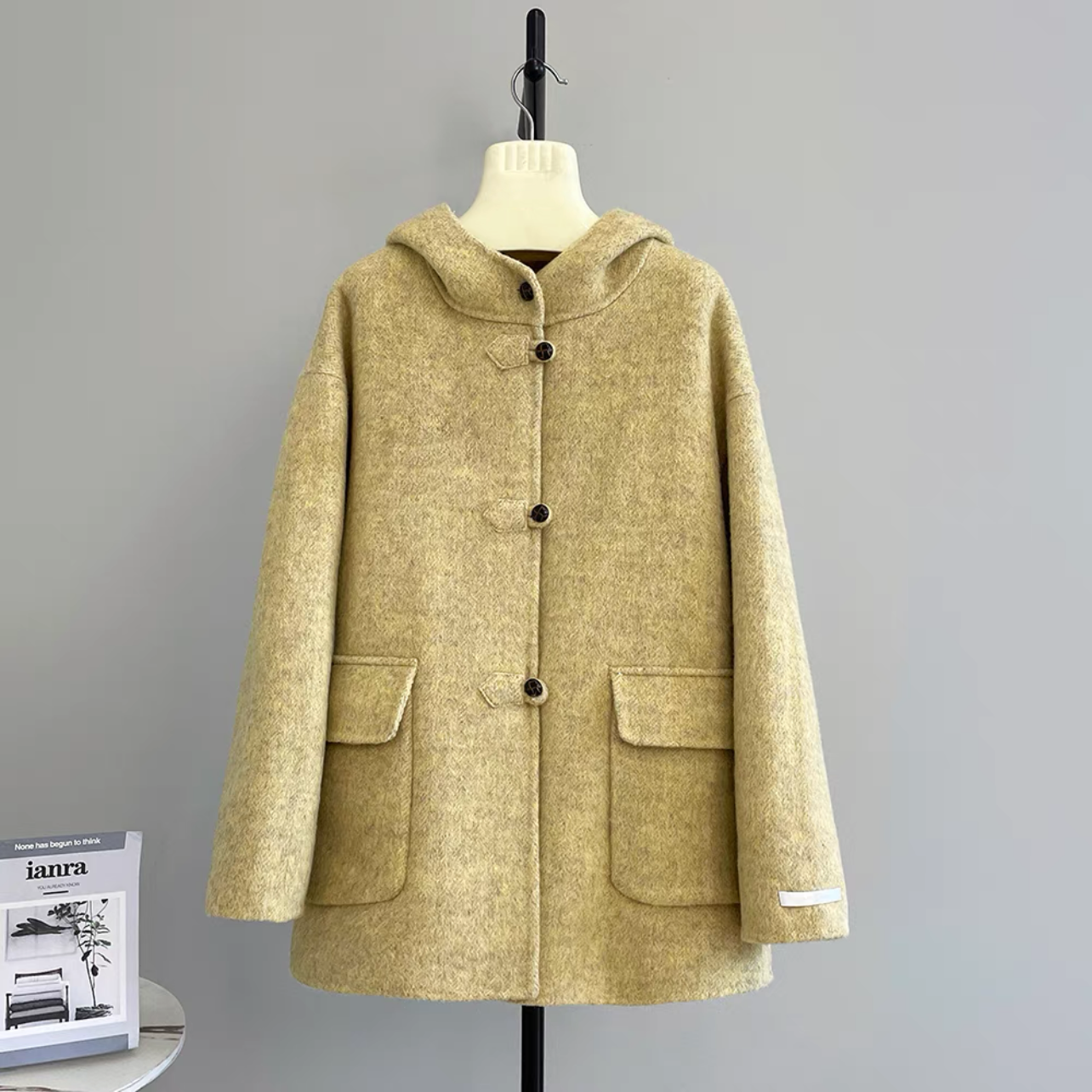 【冬支度新作】ウールコート、レディース、 モコモコテディコート、厚手コート、秋冬コート、個性的、防寒対策