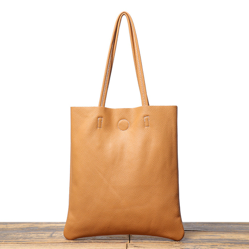 手作り大容量植物タンニン鞣し牛革のトートバッグ トートバッグ LL