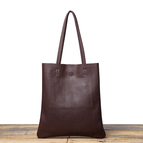 手作り大容量植物タンニン鞣し牛革のトートバッグ トートバッグ LL