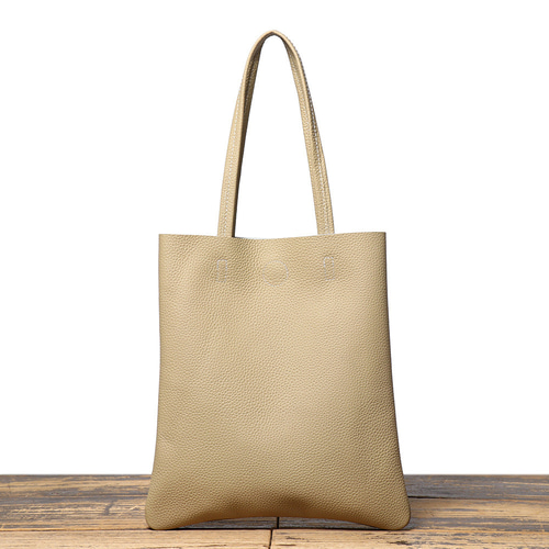 手作り大容量植物タンニン鞣し牛革のトートバッグ トートバッグ LL