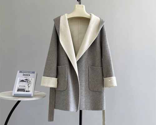 冬支度新作】ウールコート、レディース、 モコモコテディコート、厚手