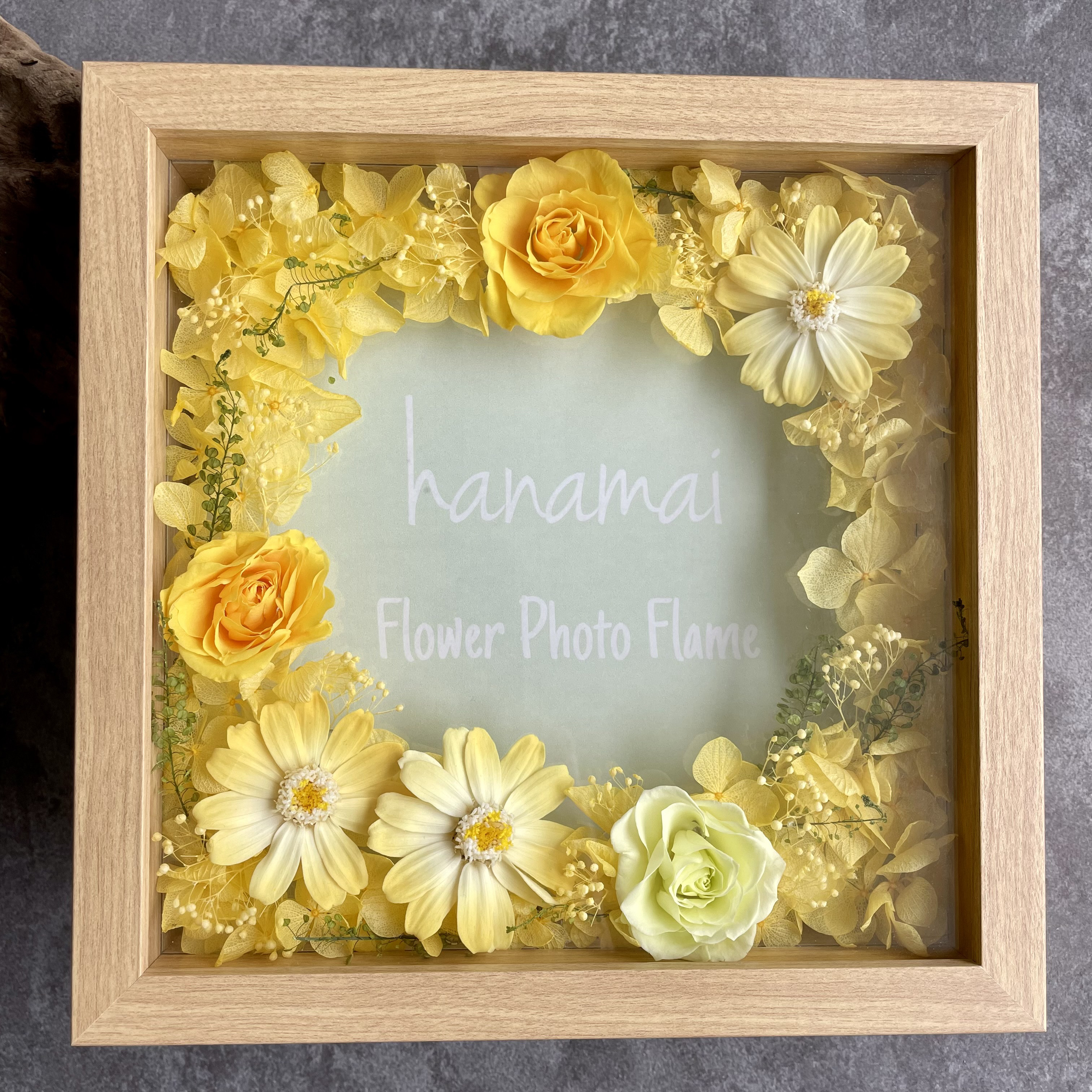 プリザーブド フラワー　お花のフォトフレーム