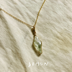 2025.7.25家守ヤモリ葉っぱ隠し 内モンゴル翡翠 ネックレス