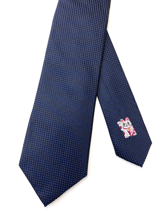 幸運の招き猫 ネクタイ