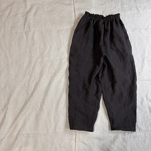 リネンのもんぺオリーブドラブ