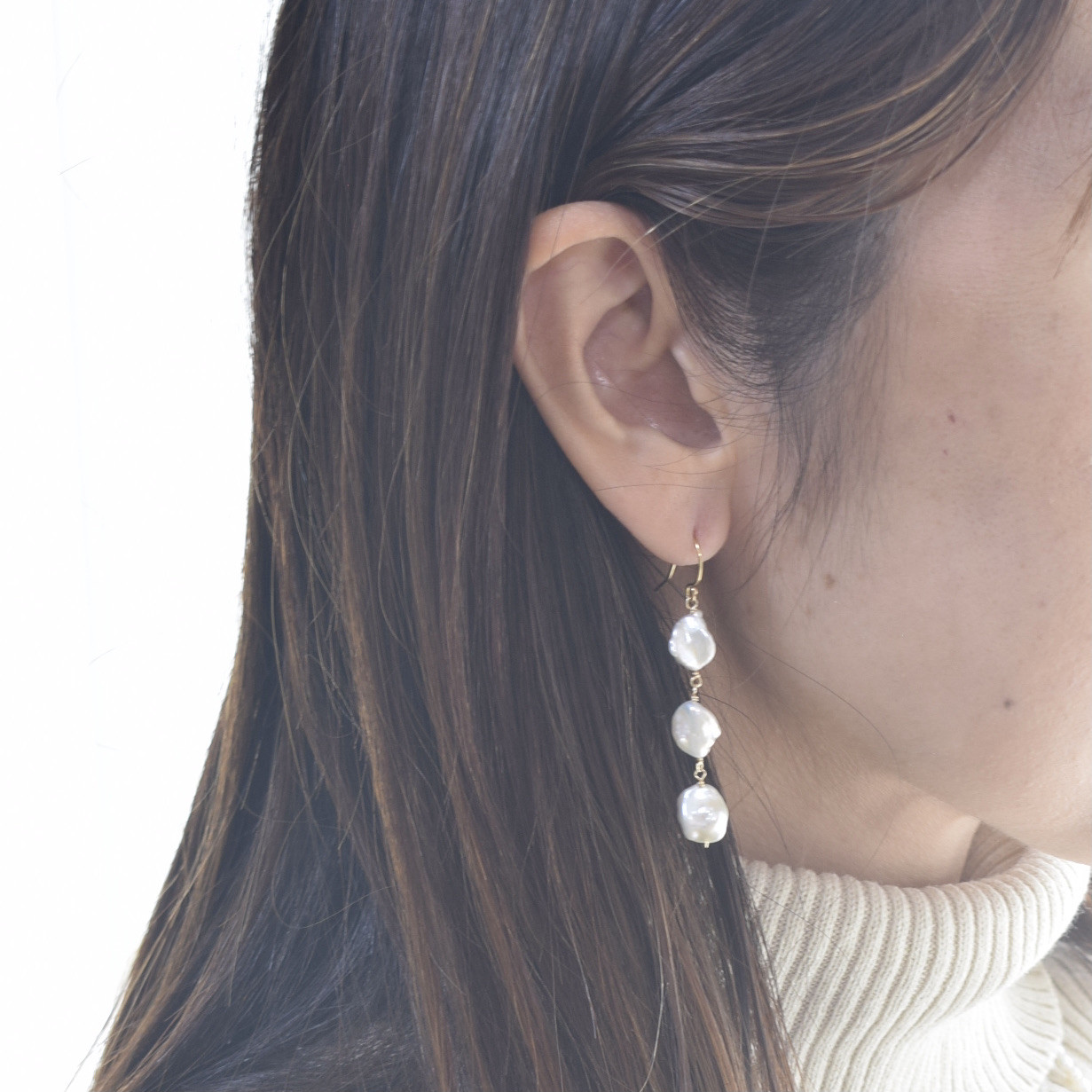 バロックパール 淡水パール ゴールド 金属アレルギー対応 ピアス イヤリング 大ぶり おしゃれ ギフト クリスマス