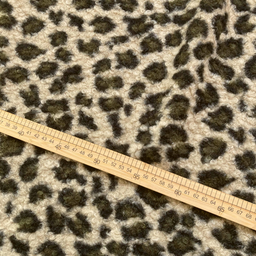 フリース 生地 ボア ファー ヒョウ柄 柔らかい ハンドメイド 手芸 材料