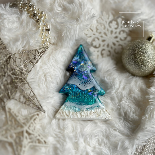 海のクリスマスツリー〜パープル〜 シーグラスアート／貝殻／Xmas 海のクリスマスツリー〜パープル〜 シーグラスアート／貝殻／Xmas