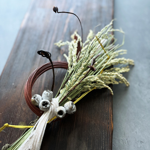 Tinaのお正月2025】水引のお正月飾り.01 しめ縄・しめ飾り