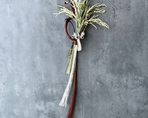 Tinaのお正月2025】水引のお正月飾り.01 しめ縄・しめ飾り