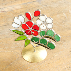 めでたい木　松竹梅（真鍮ベース・ステンドグラス） 6枚目の画像