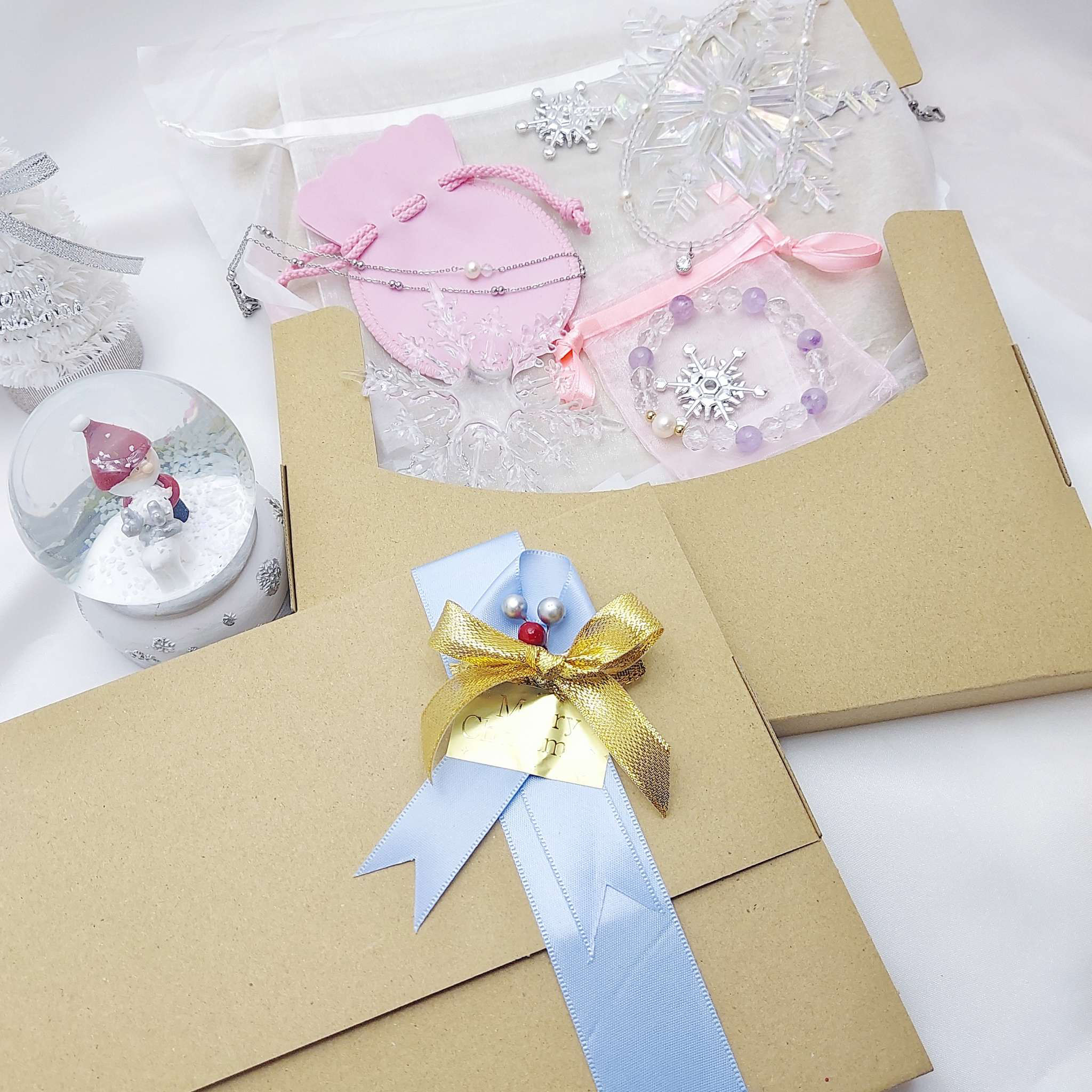 ＊*水晶とパールのネックレスと選べる天然石ブレスレット3点セット☆イニシャル 刻印 プレゼント