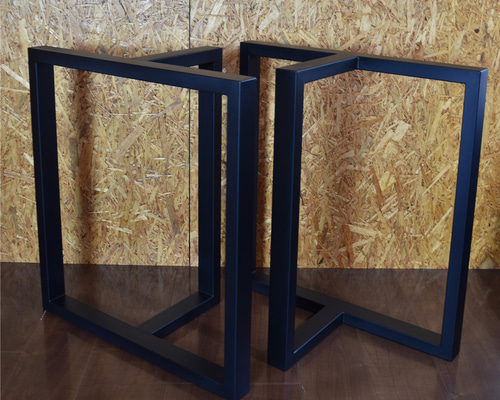 ☆希望サイズでフルオーダー可能☆T型 アイアン製 鉄脚 2脚 40